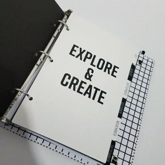 BUNDLE Binder Planner The Paper Studio Agenda 52 Pink / Polka Dot Positive Quote - Picture 10 of 16